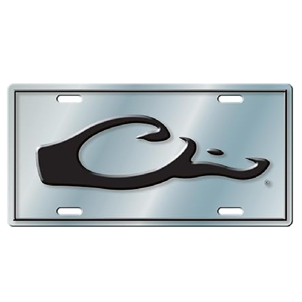 Drake Logo License Plate - Silver