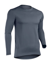 Indera Men's Mesh Knit Performance Thermal Crew-Slate