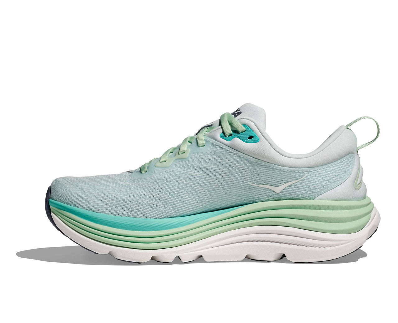 Hoka Women's Gaviota 5 Running Shoe - Snow Melt/Cielo Blue