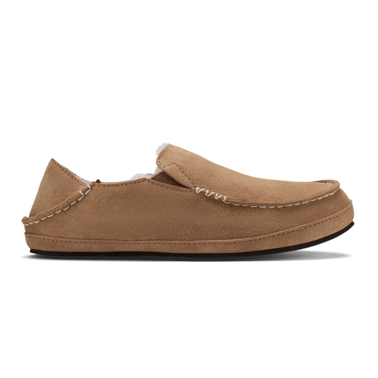 Olukai Nohea Women’s Nubuck Leather Slipper - Tan