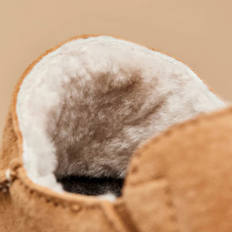 Olukai Nohea Women’s Nubuck Leather Slipper - Tan