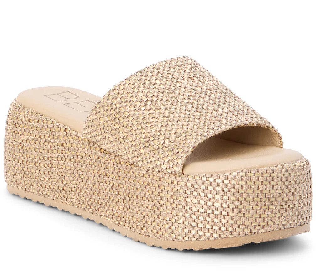 Beach by Matisse Pismo Platform Slide Sandal - Tan Multi