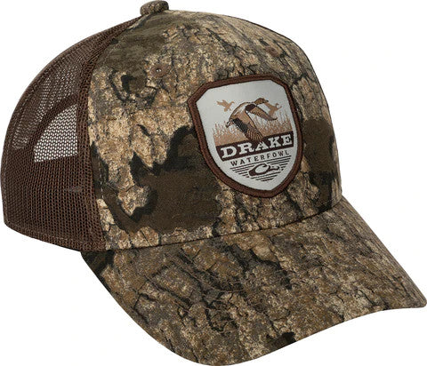 Drake Vintage Badge Mesh Back Cap - Timber