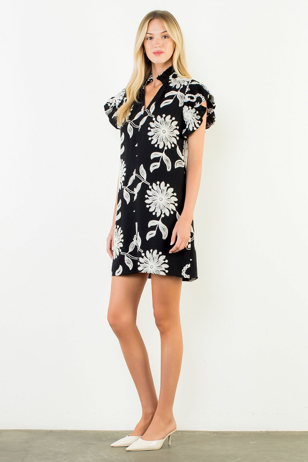 FLUTTER SLV DRESS