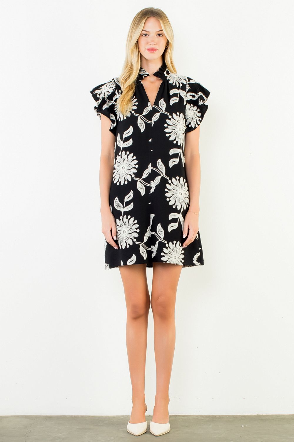 FLUTTER SLV DRESS