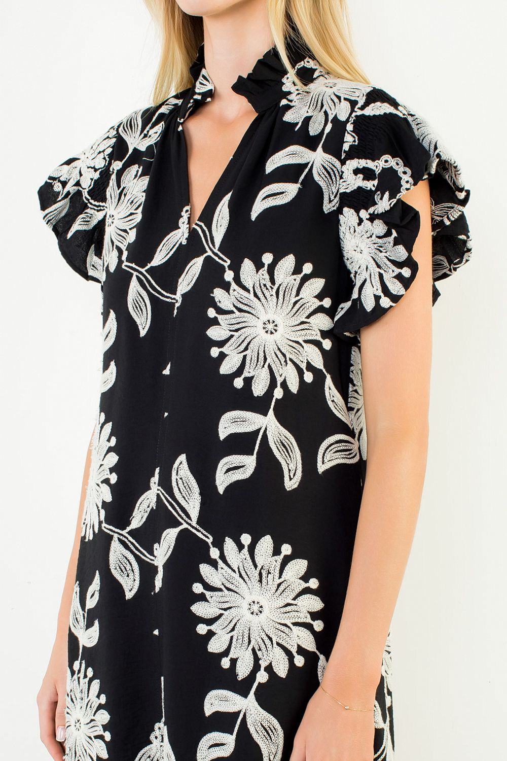 FLUTTER SLV DRESS