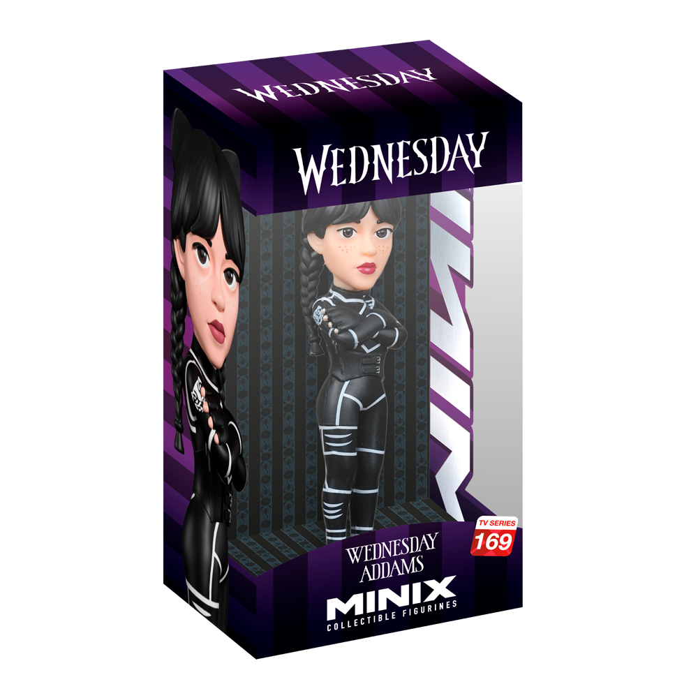 Minix Wednesday Series Collectible Figure - Wednesday Cat Suit