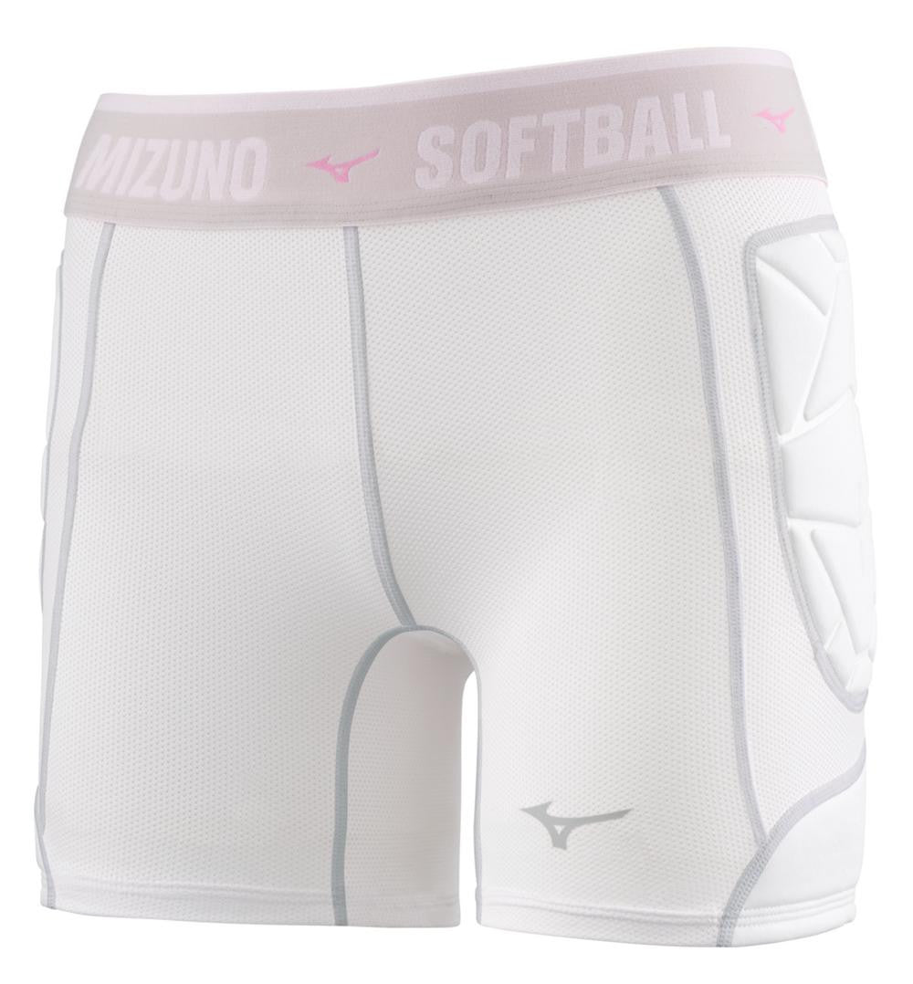 Mizuno Women’s RB Shield Padded Sliding Shorts – White