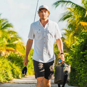 Poncho Men's The Salt Dog - White