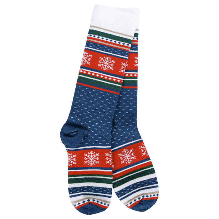 World's Softest Socks Knit Pickin' Fireside Crew - Snowflake