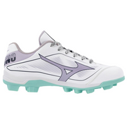 Mizuno Cushion Revo Finch Women’s Softball Cleats - White/Lavender