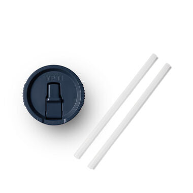 Yeti Navy Rambler 20 Oz Travel Mug Straw Lid